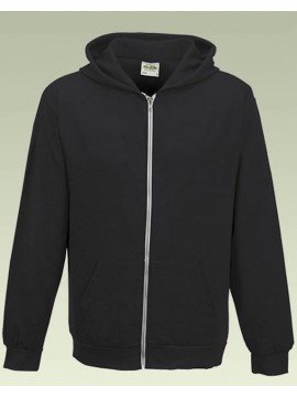 American Apparel Youth Zip Through Black Hoodie