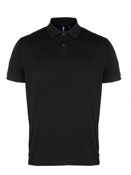 Asquith & Fox Mens Plain Black Polo Shirt not