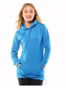 AWD Ladies Long line Pullover Hoodie Top